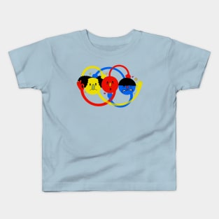 Color Wheel Stooges Kids T-Shirt